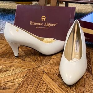 Etienne Aigner PERFECT white heels pumps